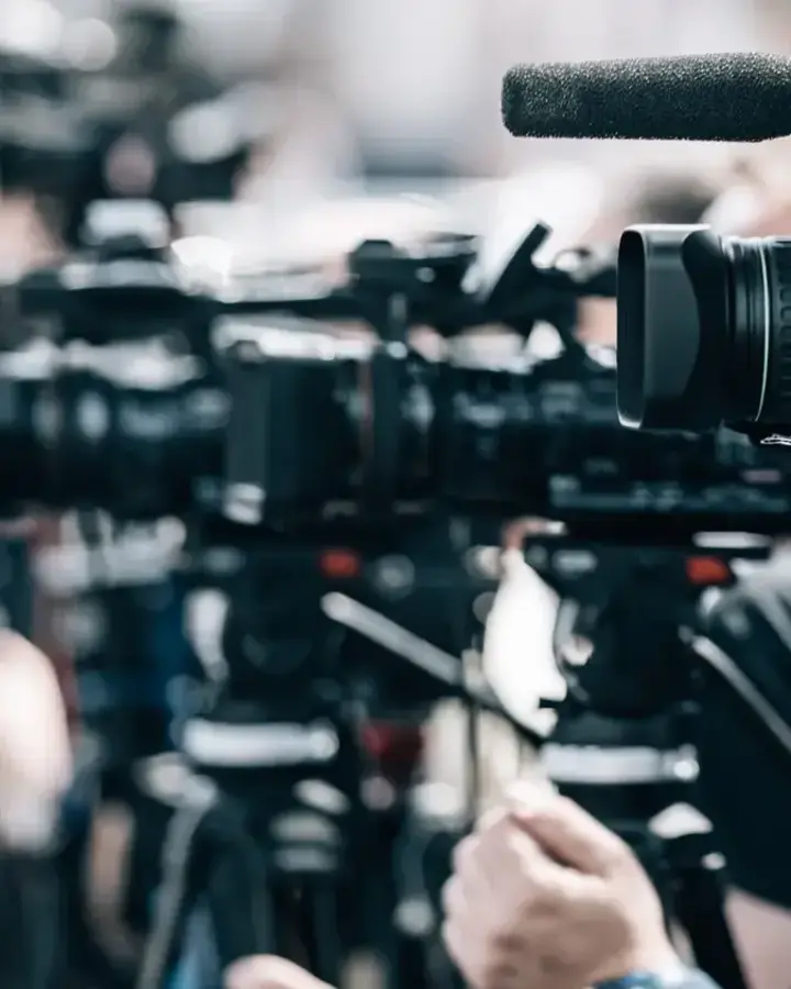 series of cameras and microphones