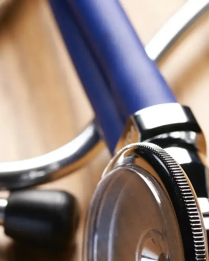 a table with a stethoscope on it